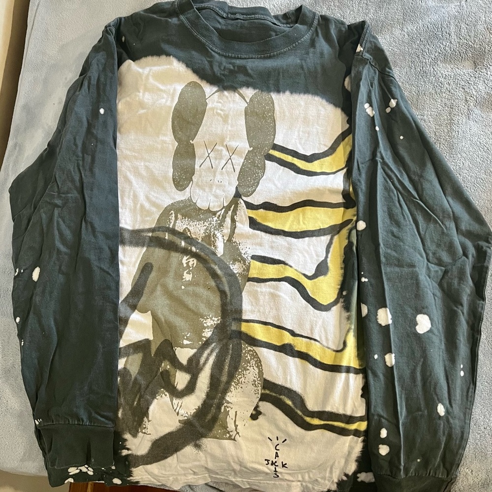 Black/yellow/blue Cactus Jack Longsleeve Shirt